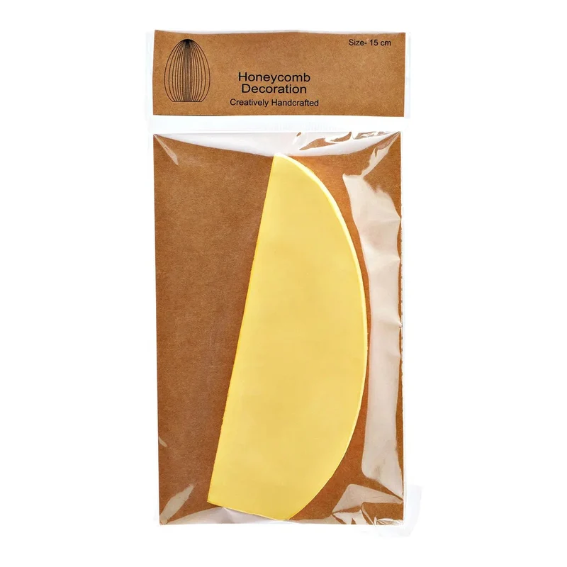 Osterei Papier Gelb medium Honeycomb