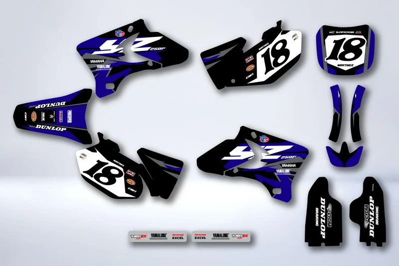 Kit Déco YAMAHA YZF 250-450 2003-2005 - GLATAN