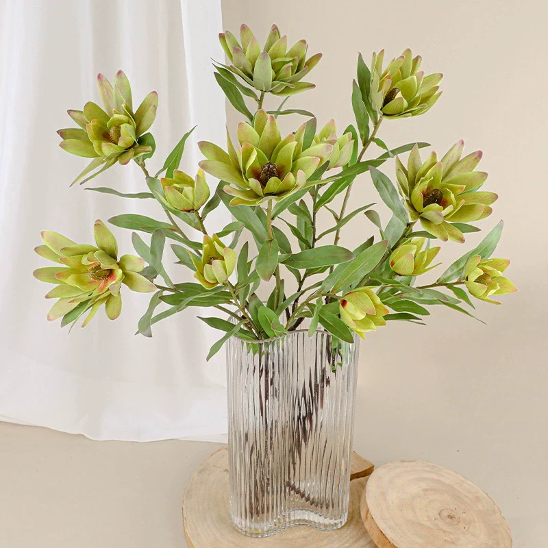 Künstliche Seidenblume Kaiserblume, 72 cm, 2 Blüten, biegbarer Stiel – Dekoration für Hochzeit, Hotel, Shop, Zuhause