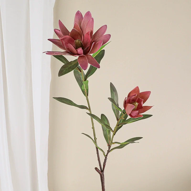 Künstliche Seidenblume Kaiserblume, 72 cm, 2 Blüten, biegbarer Stiel – Dekoration für Hochzeit, Hotel, Shop, Zuhause