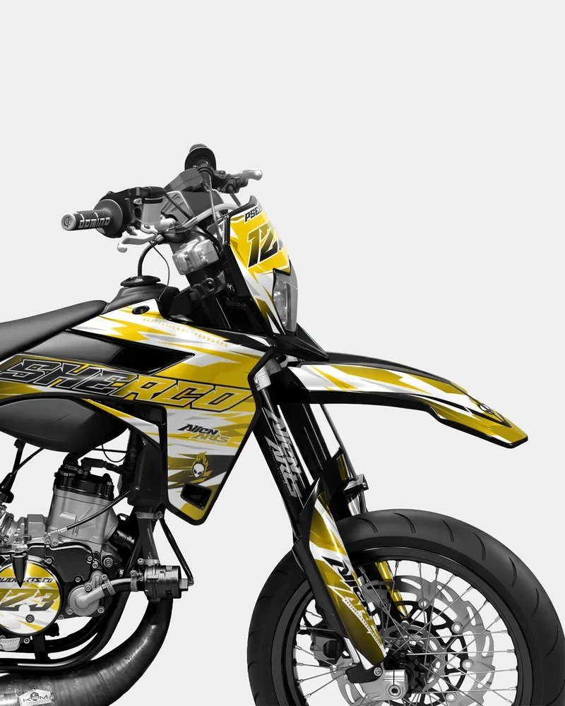 ONYX - Kit deco SHERCO 50cc - Jaune foncé
