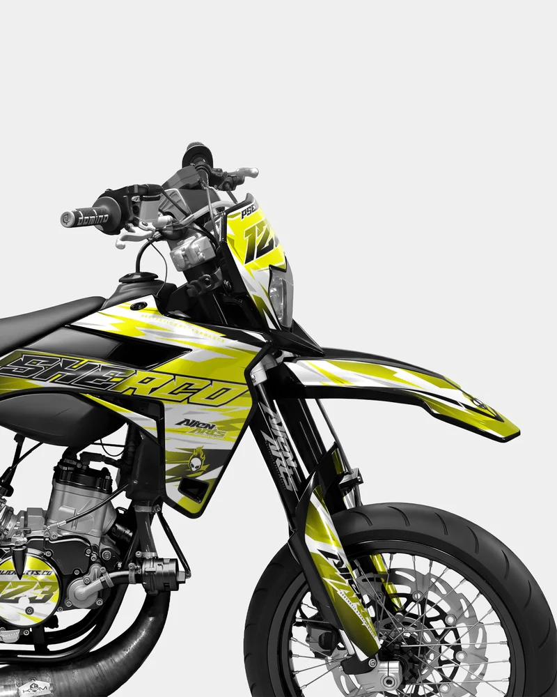 ONYX - Kit deco SHERCO 50cc - Jaune