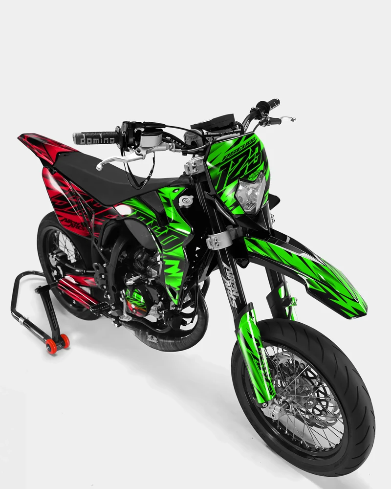 PAENO - Kit deco SHERCO 50cc - Vert Rouge