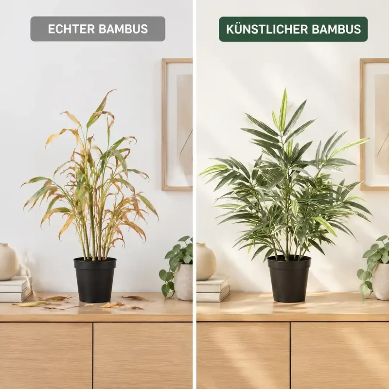 Künstliche Zimmerpflanze – Bambus, 57 cm im Topf
