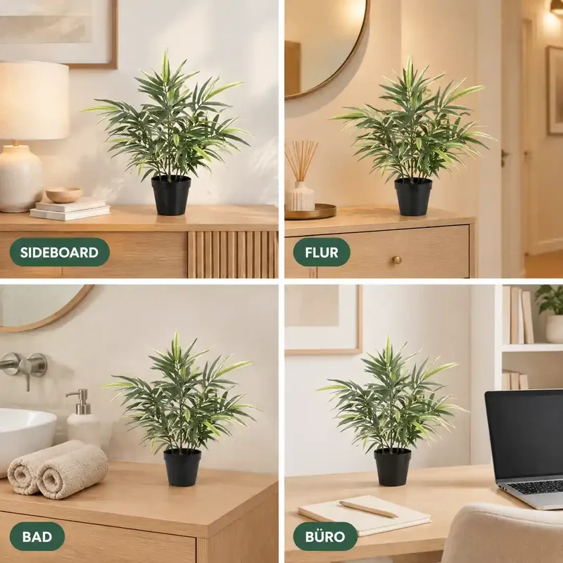 Künstliche Zimmerpflanze – Bambus, 57 cm im Topf