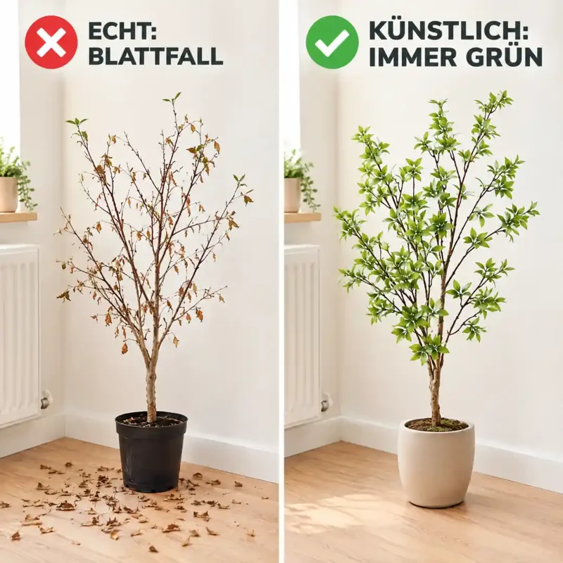Kunstpflanze groß – künstliche Myrte, 83 cm im Topf