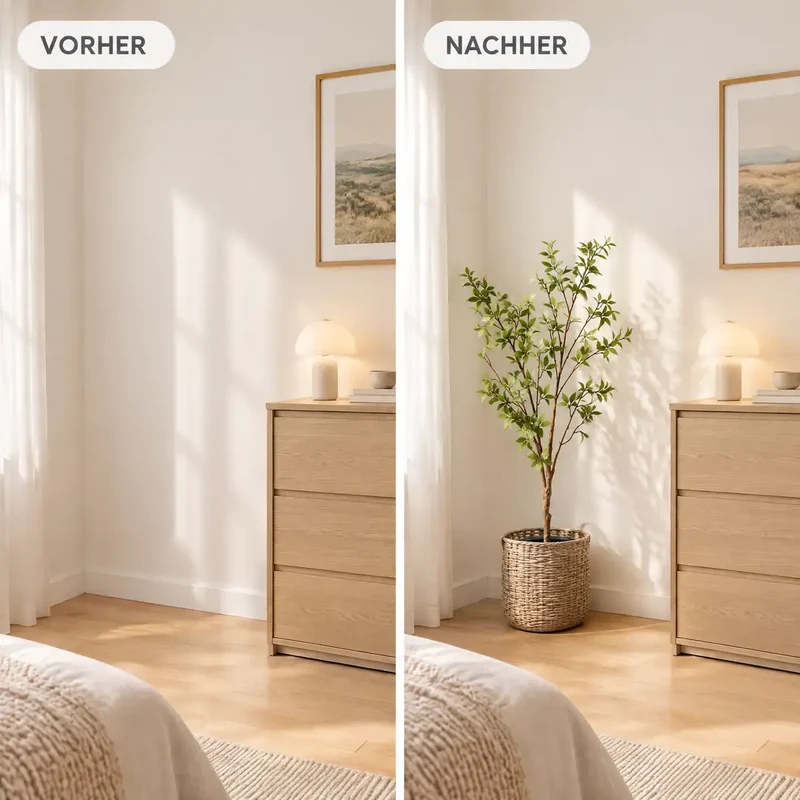 Kunstpflanze groß – künstliche Myrte, 83 cm im Topf