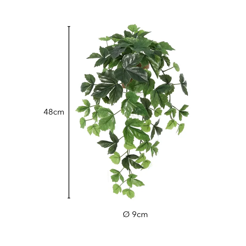Künstlicher Efeu – Hängepflanze, 48 cm im Topf
