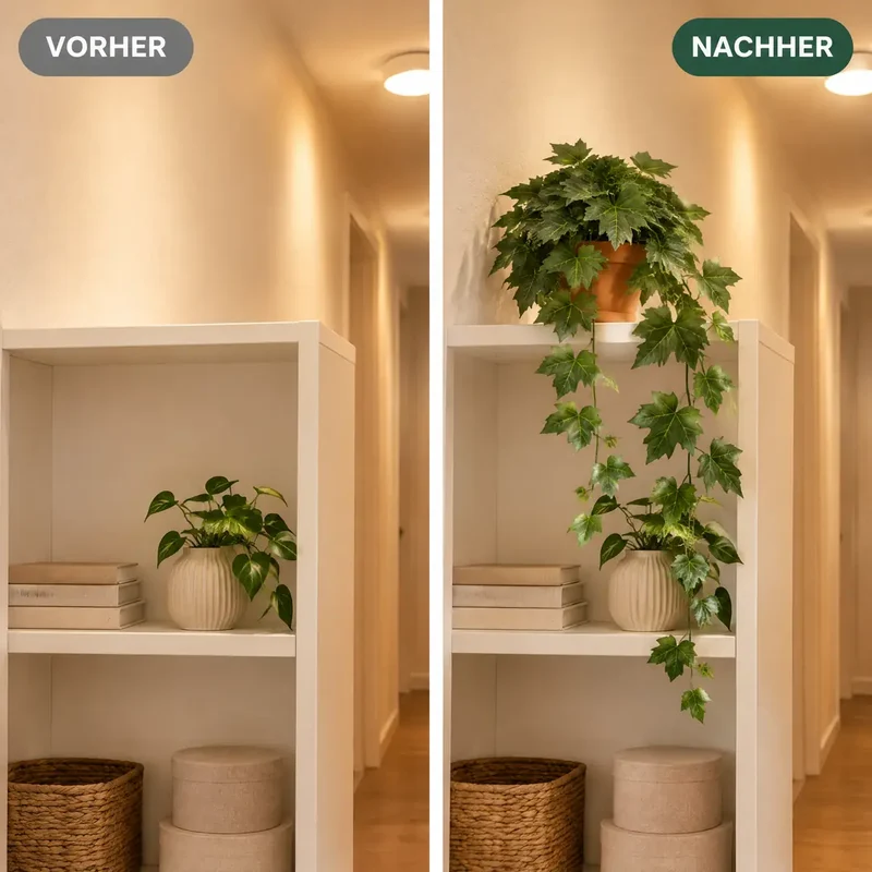 Künstlicher Efeu – Hängepflanze, 48 cm im Topf