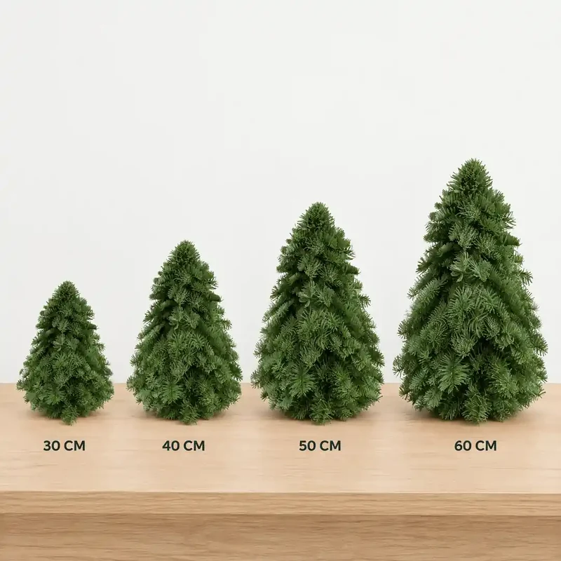 Kleiner Weihnachtsbaum – Nobilis-Tanne aus frischen Zweigen, 30–60 cm