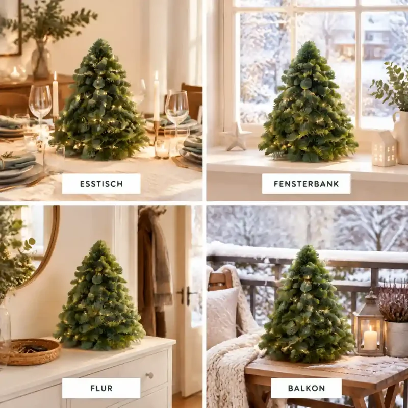 Kleiner Weihnachtsbaum – Nobilis-Tanne aus frischen Zweigen, 30–60 cm