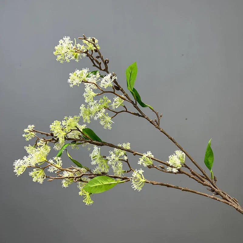 Künstliche Osmanthe (9 cm) – Einzelstiel, PE/PVC, für Hochzeit, Shop-Deko, Innenraum – Realistische Blumen für Floristik & Gewerbe