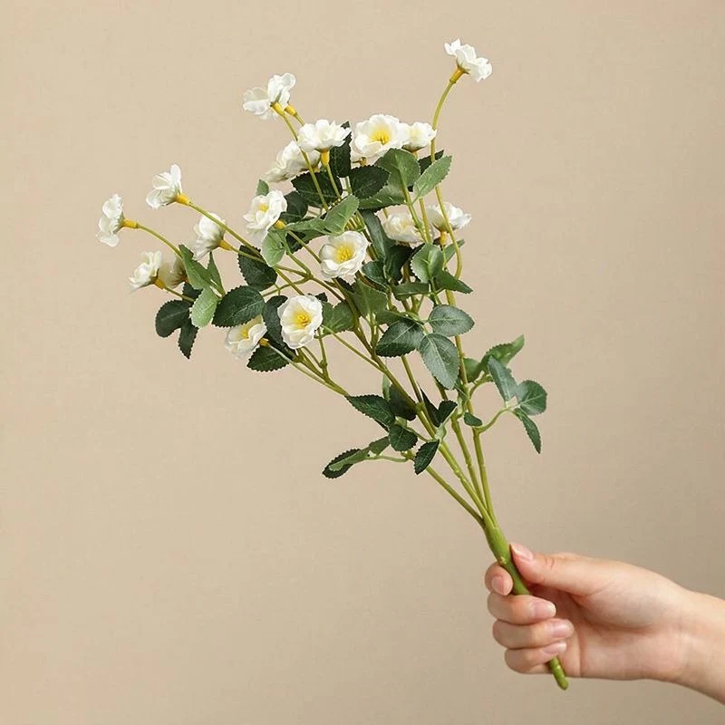 Künstliche Rosenstrauß, 37 cm, aus Seidenstoff, perfekt für Hochzeiten, Innen- und Außendekoration, Büro, Hotel, Einzelhandel