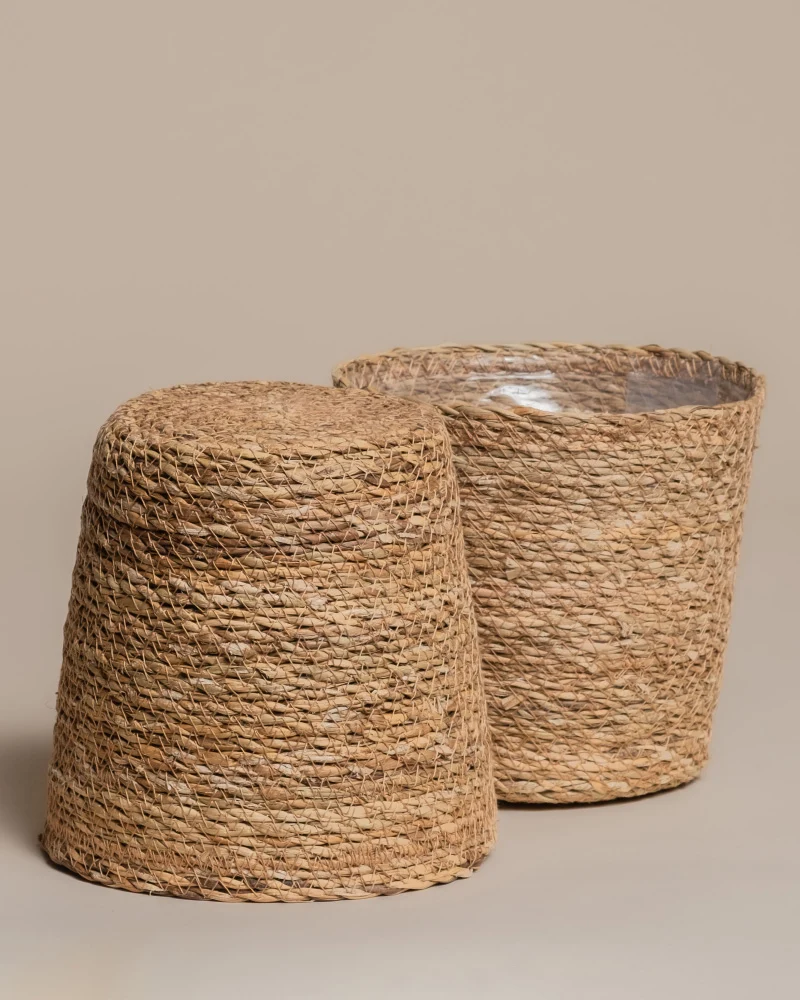 Pflanzkorb-Set aus Seegras (Kesat | 2 × 22)