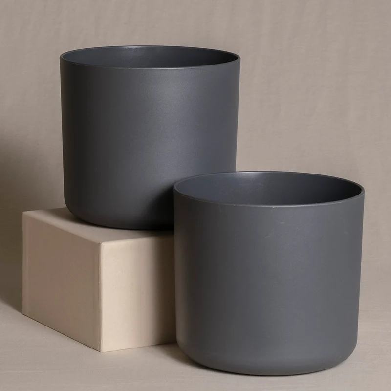 Kunststoff Topfset 'Lumi' (2 × 18)