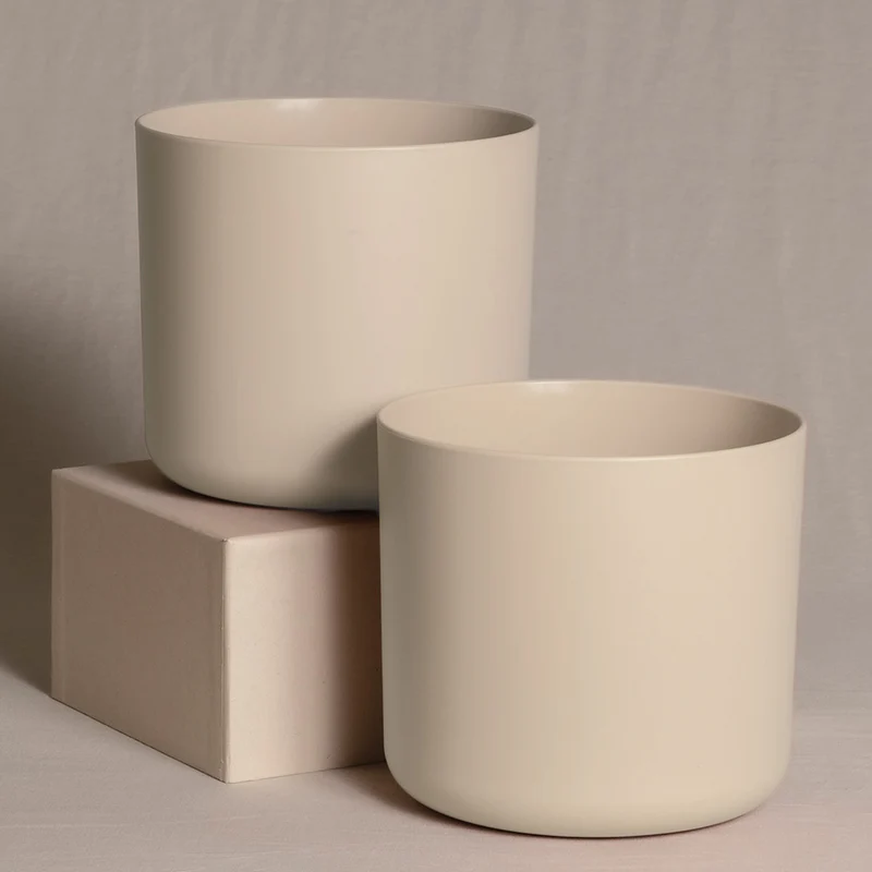 Kunststoff Topfset 'Lumi' (2 × 18)