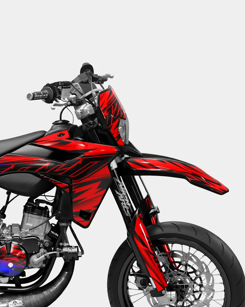 PAENO - Kit deco SHERCO 50cc - Rouge Bleu
