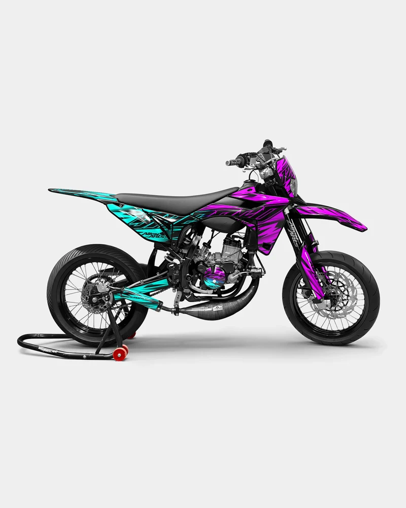 PAENO - Kit deco SHERCO 50cc - Rose Turquoise