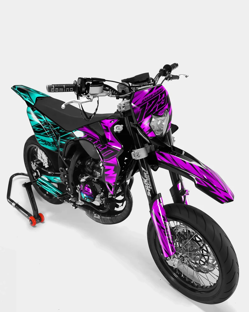 PAENO - Kit deco SHERCO 50cc - Rose Turquoise