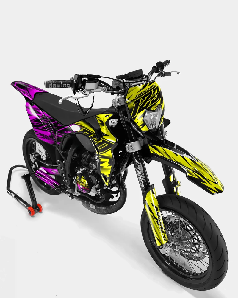 PAENO - Kit deco SHERCO 50cc - Jaune Rose