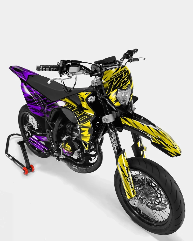 PAENO - Kit deco SHERCO 50cc - Jaune Violet