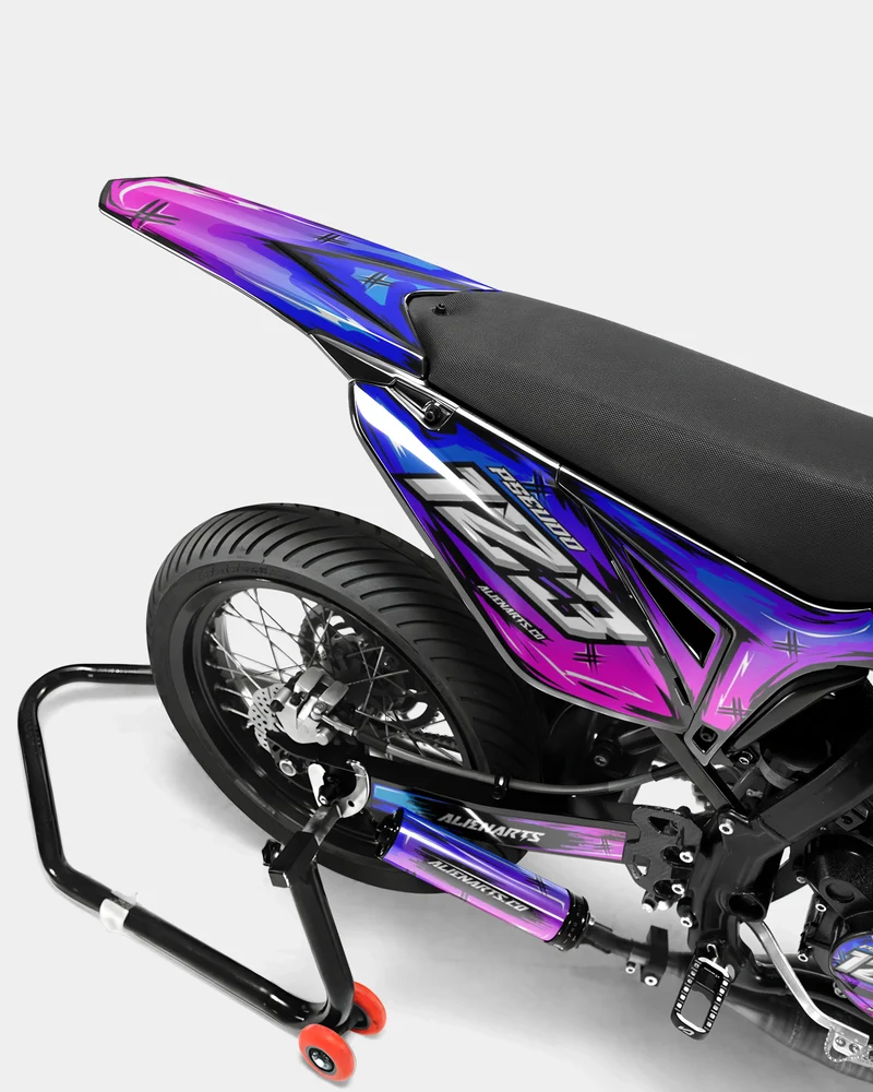 PAVO - Kit deco SHERCO 50cc - Bleu Rose