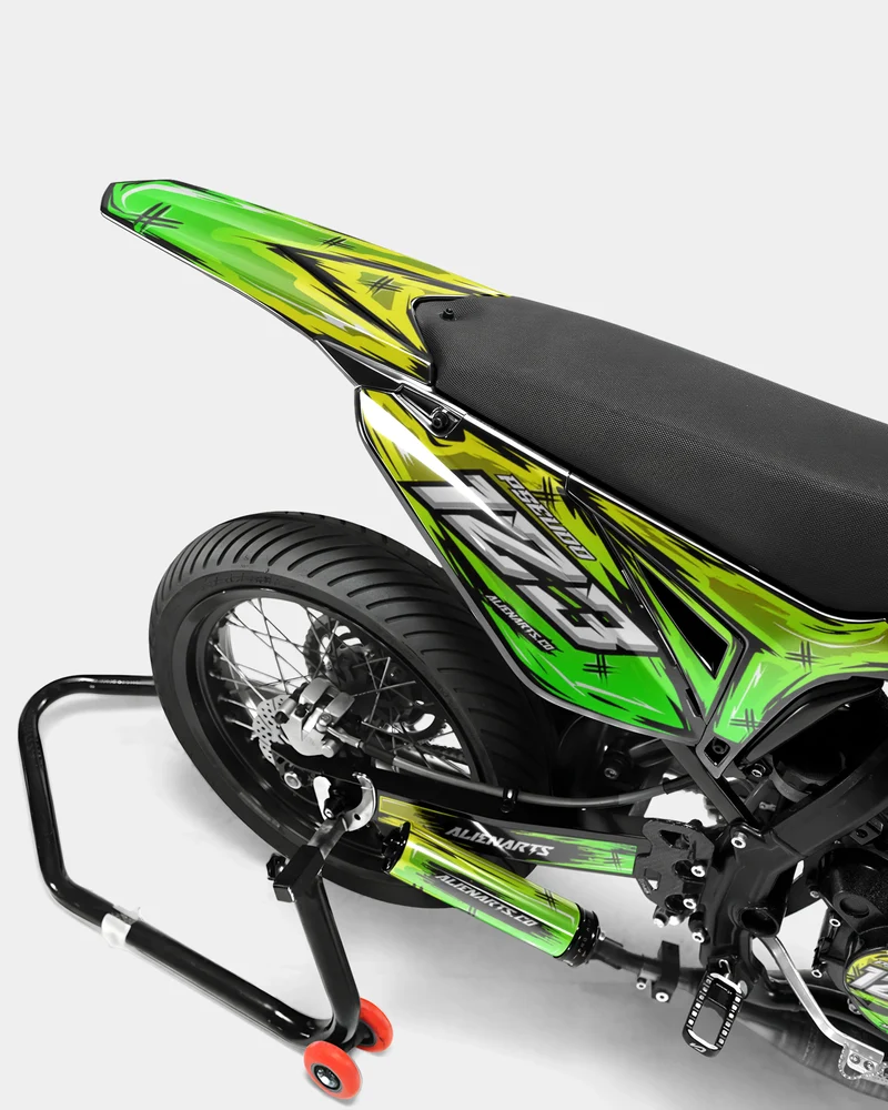 PAVO - Kit deco SHERCO 50cc - Jaune Vert