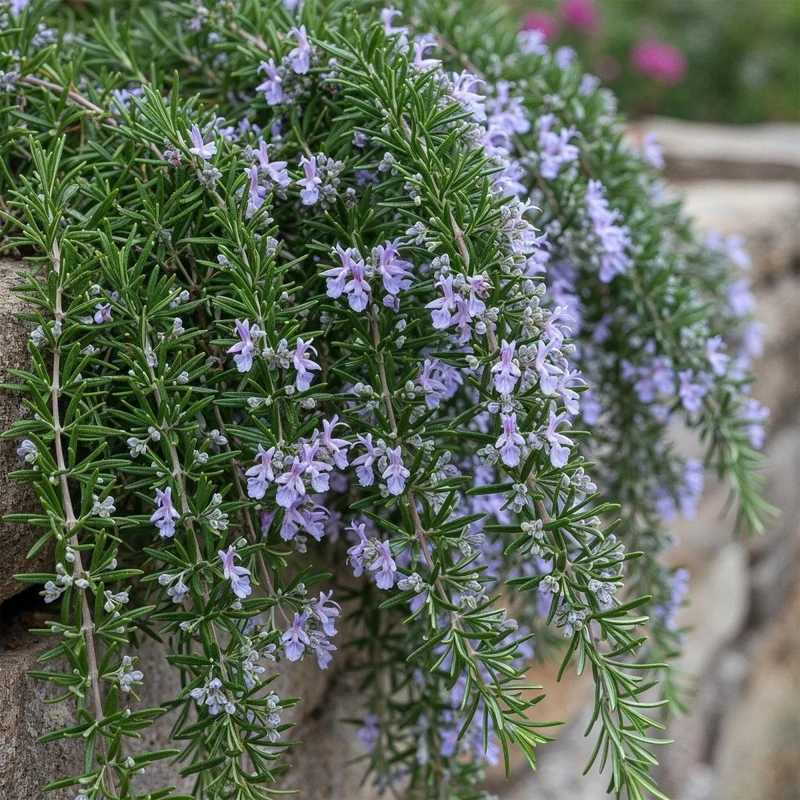 Rosmarinus officinalis Prostratus - Terrassenpflanze - Topf 19cm Höhe 70 - 90cm