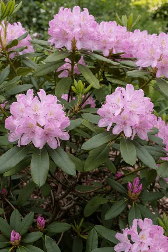 Rhododendron ponticum 'Roseum' – Zartrosa Blüten – 30-40 cm