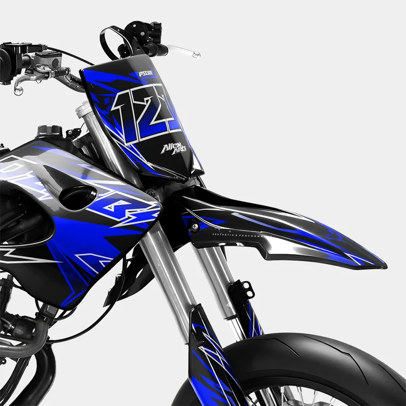 BRUME - Kit deco DERBI 50cc - Bleu Foncé