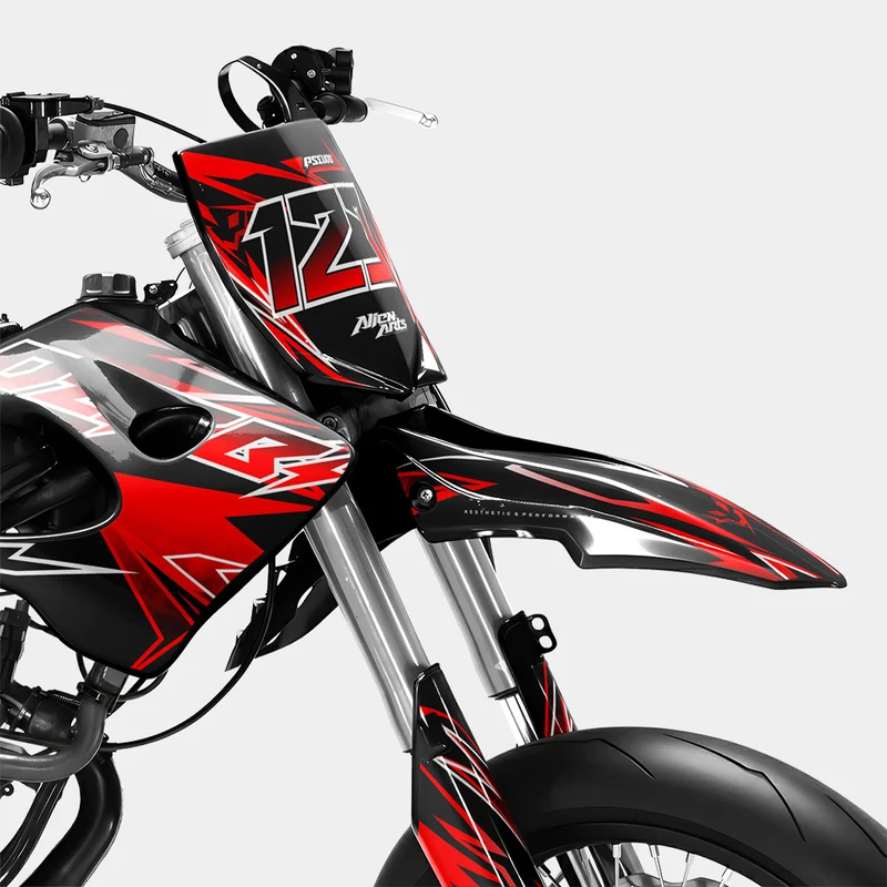BRUME - Kit deco DERBI 50cc - Rouge