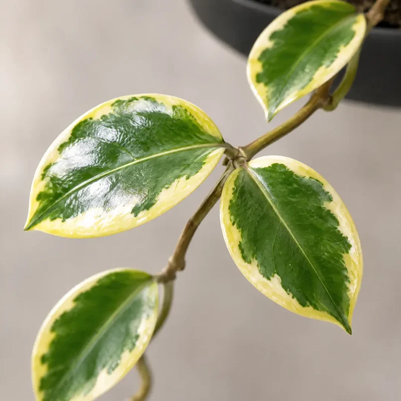Kunstpflanze klein – künstliche Hängepflanze Hoya, 23 cm im Topf