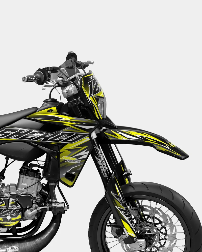 SENSO - Kit deco SHERCO 50cc - Jaune