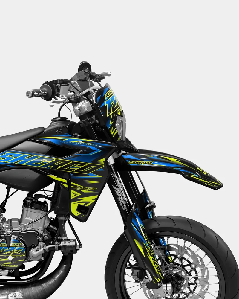 SORAE - Kit deco SHERCO 50cc - Bleu