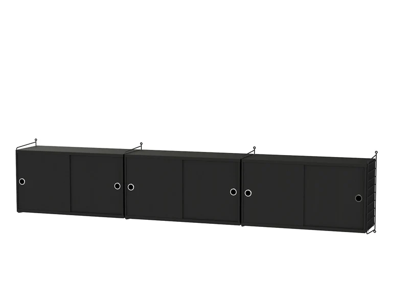 Wohnzimmer Komplettset D - Regalsystem - Stringfurniture