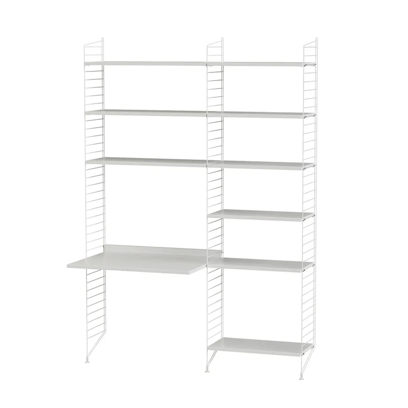 Arbeitsplatz B Komplettset - Regalsystem - Stringfurniture
