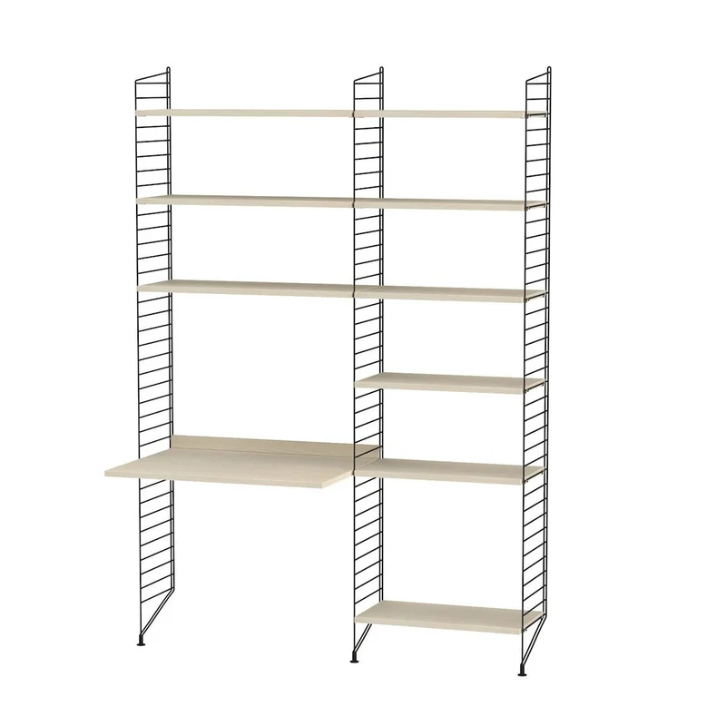 Arbeitsplatz B Komplettset - Regalsystem - Stringfurniture