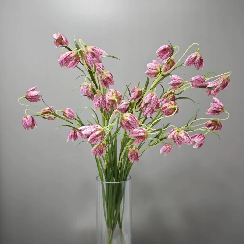 Künstliche Kaiserkrone (Fritillaria), 90 cm, Seidenstoff, weiß-grün, für Zuhause, Hotel, Hochzeit, Schaufensterdekoration