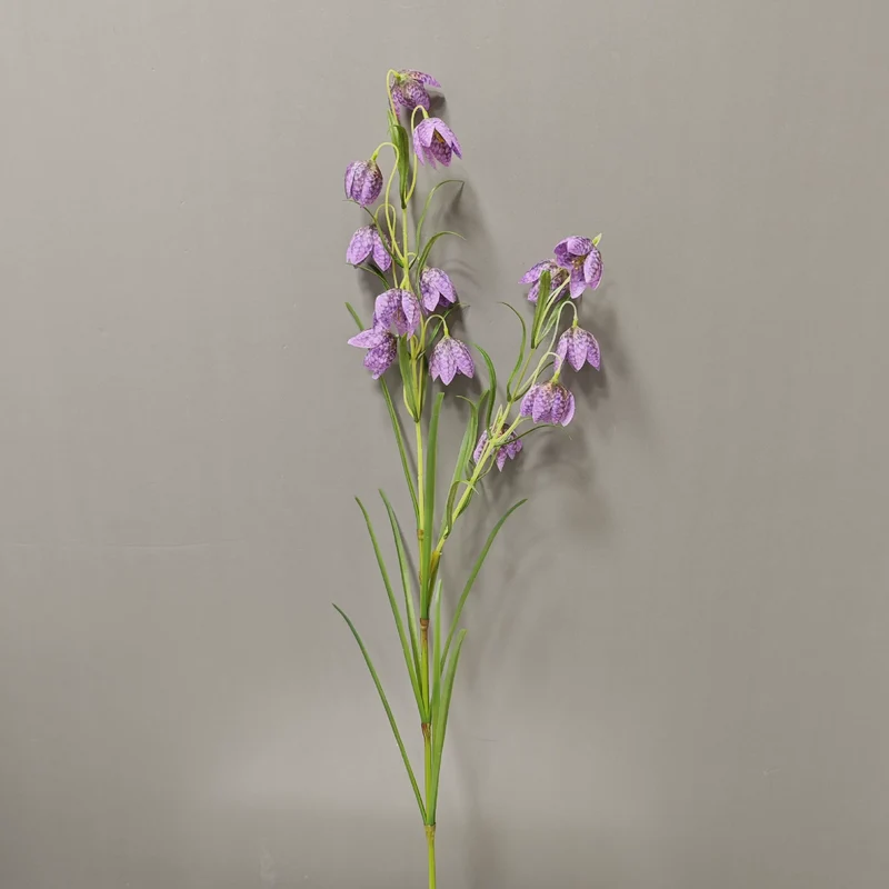Künstliche Kaiserkrone (Fritillaria), 90 cm, Seidenstoff, weiß-grün, für Zuhause, Hotel, Hochzeit, Schaufensterdekoration