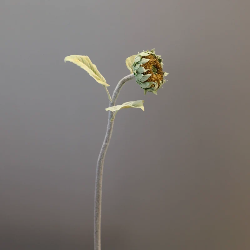 Hochwertige künstliche Sonnenblume, 62 cm, Einzelstiel, gelb oder schwarz-braun, für Zuhause, Hotel, Hochzeit, Schaufensterdekoration