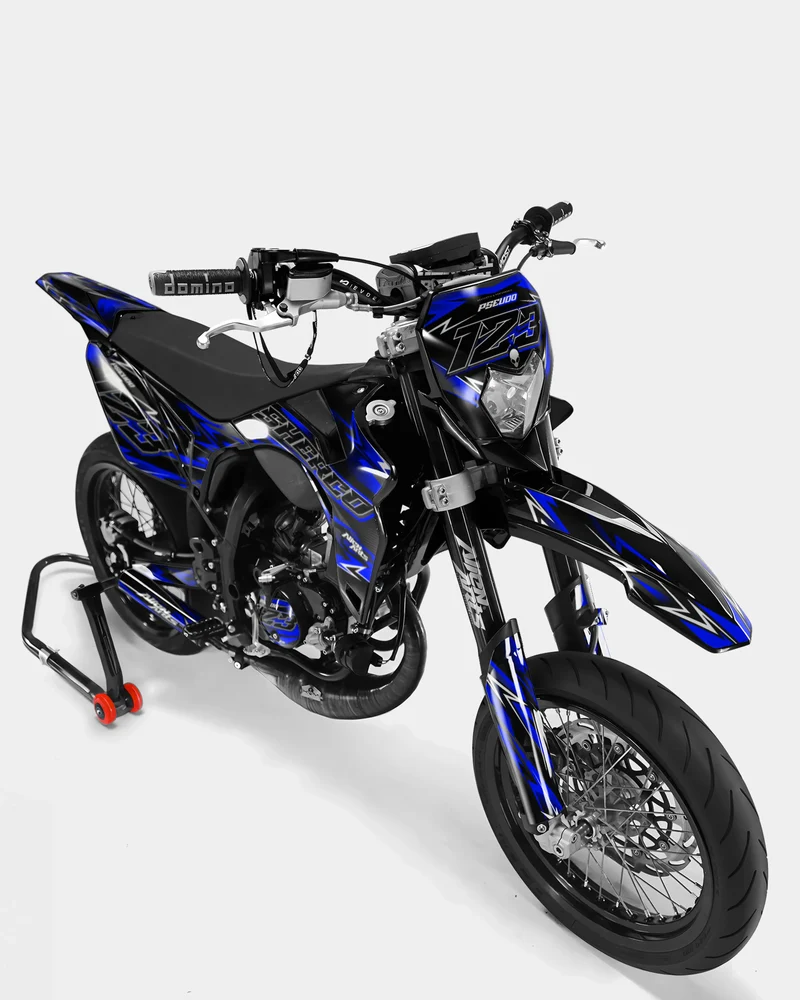 PIQUE - Kit deco SHERCO 50cc - Bleu foncé