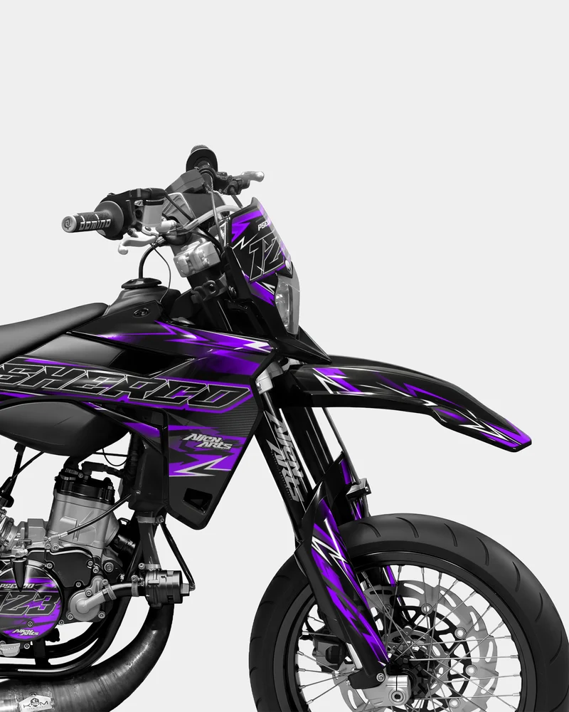 PIQUE - Kit deco SHERCO 50cc - Violet