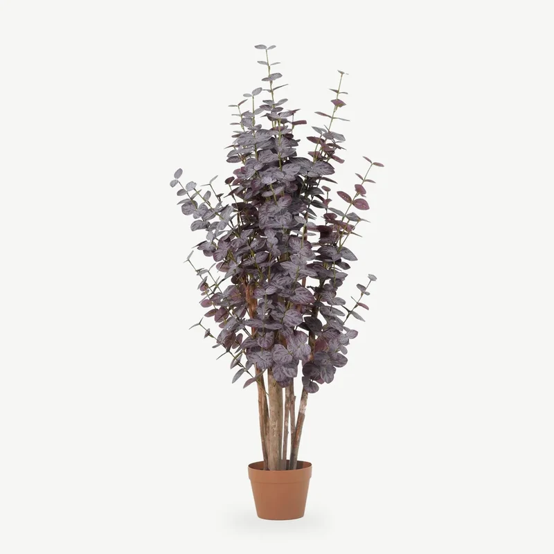 Kunstpflanze groß – künstlicher Eukalyptus, 120 cm im Topf