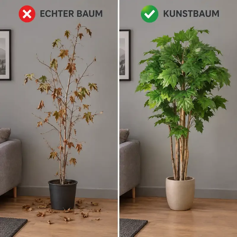 Kunstpflanze groß – künstlicher Ahornbaum, 150 cm im Topf