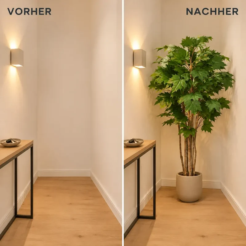 Kunstpflanze groß – künstlicher Ahornbaum, 150 cm im Topf