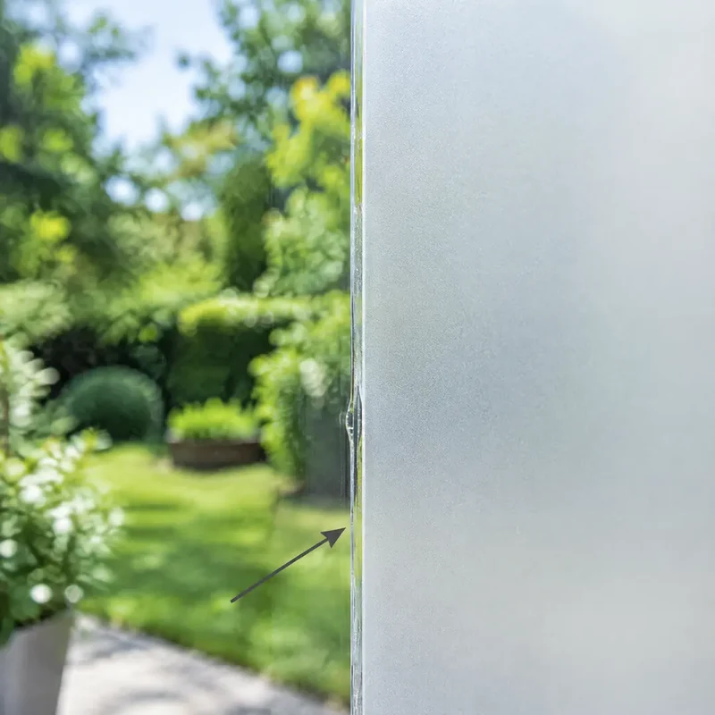 Fensterfolie Sichtschutz – statisch haftende Milchglasfolie