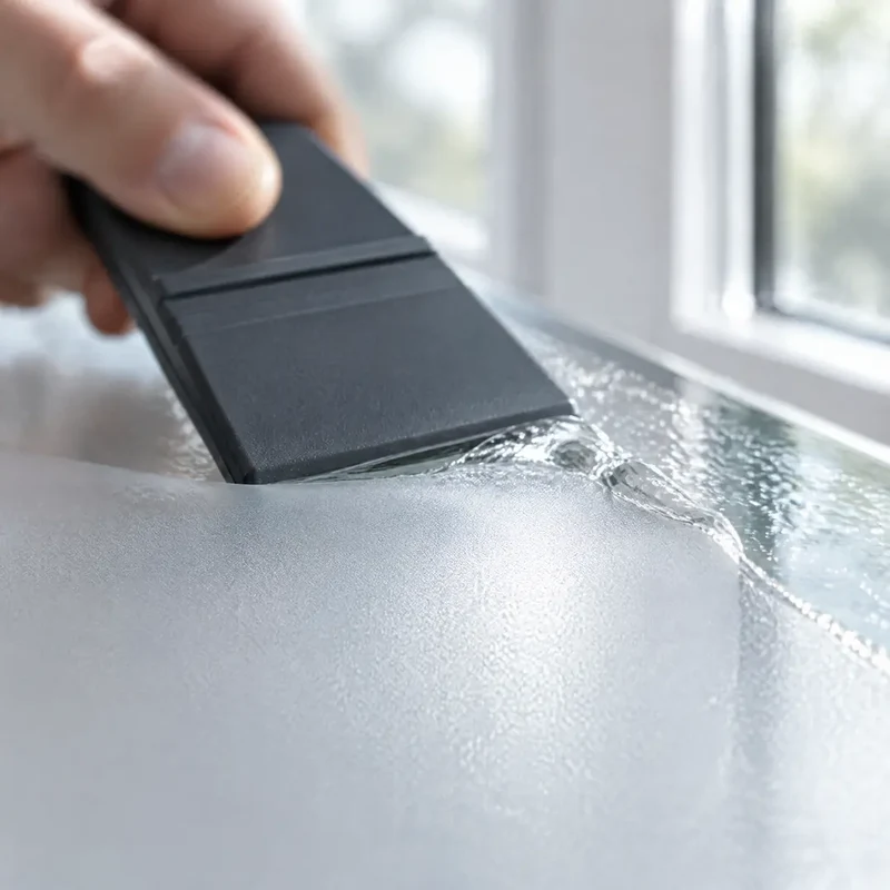 Fensterfolie Sichtschutz – statisch haftende Milchglasfolie