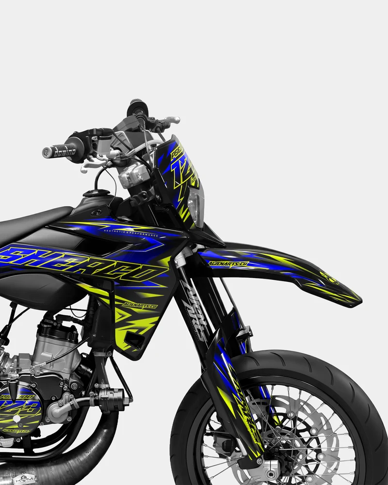 SORAE - Kit deco SHERCO 50cc - Bleu foncé