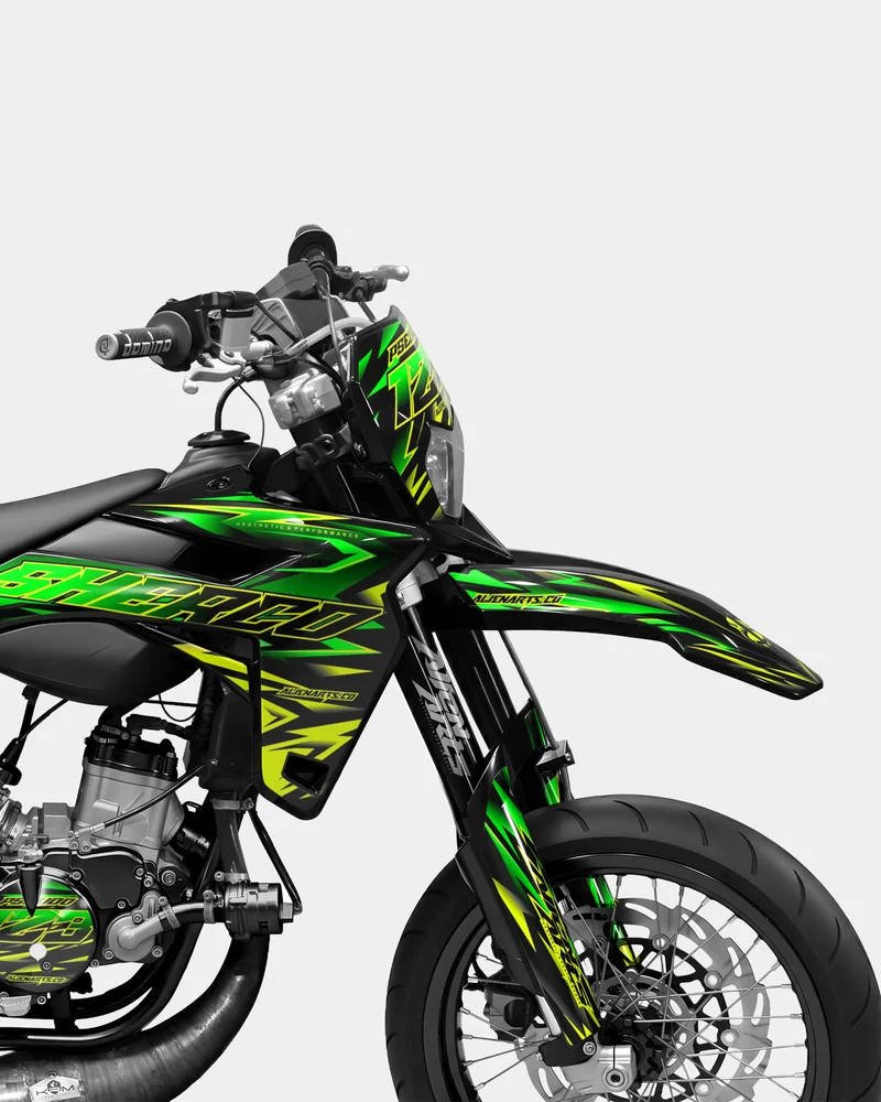SORAE - Kit deco SHERCO 50cc - Vert