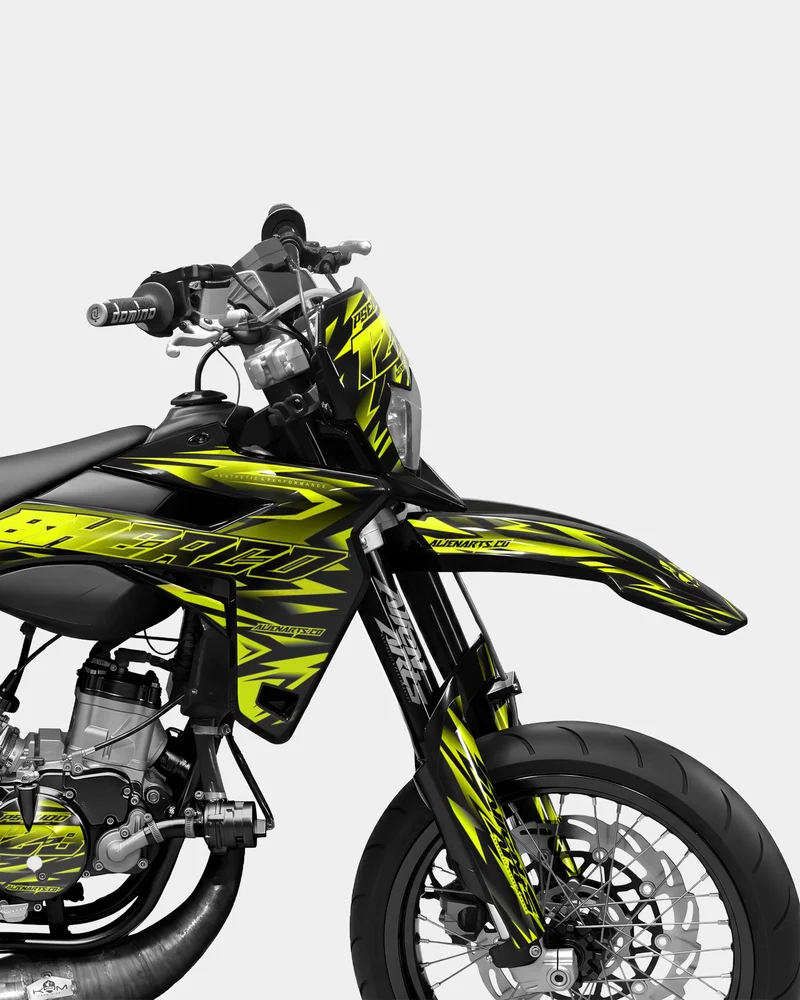 SORAE - Kit deco SHERCO 50cc - Jaune
